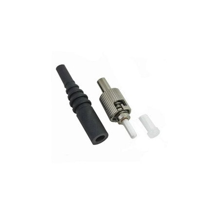 Cable Wholesale ST Multimode 127um Zirconia Ferrule Connector w/ 3.00mm Boot, epoxy connector, 100Pk 30F1-221HD